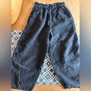 Shaina Mote Boy Trousers, onyx linen, size 6